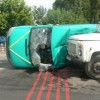 ДТП в Полтаве: свадебный микроавтобус столкнулся с грузовиком