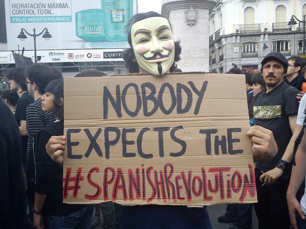 В Мадриде продолжаются акции протеста