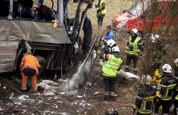 В Бельгии разбился автобус с детьми из России и Украины
