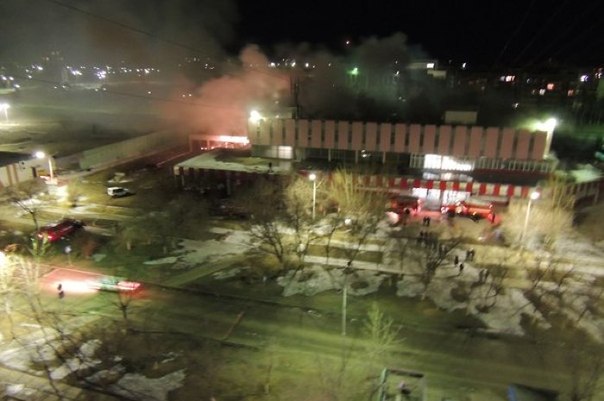 Пожар в Краснокаменске универмаг фото, видео
