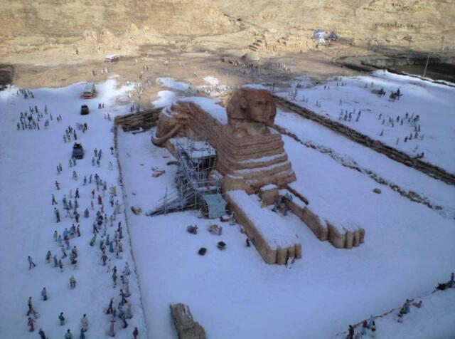 Снег в Египте 13.12.2013. Видео
