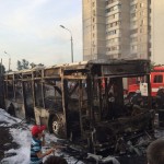 В Киеве взорвался автобус. Фото + Видео