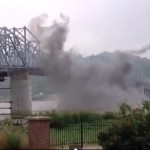 Видео. В Орехове взорвали ж/д мост