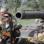 Минобороны Украины показало танки под Славянском. Видео