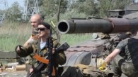 Минобороны Украины показало танки под Славянском. Видео